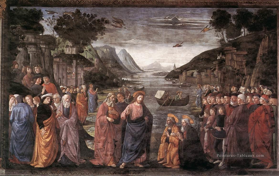 L’appel des premiers apôtres Renaissance Florence Domenico Ghirlandaio Peintures à l'huile
